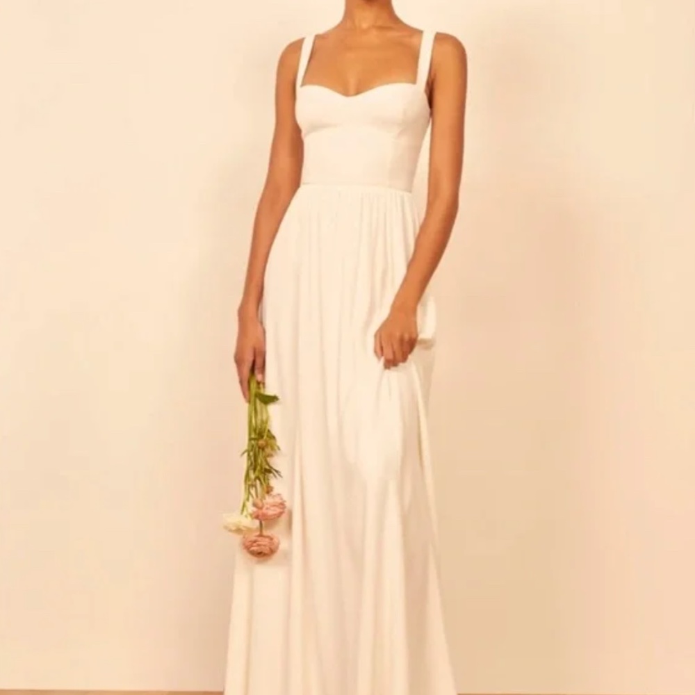 💎 Reformation Hollyhock Dress - Ivory